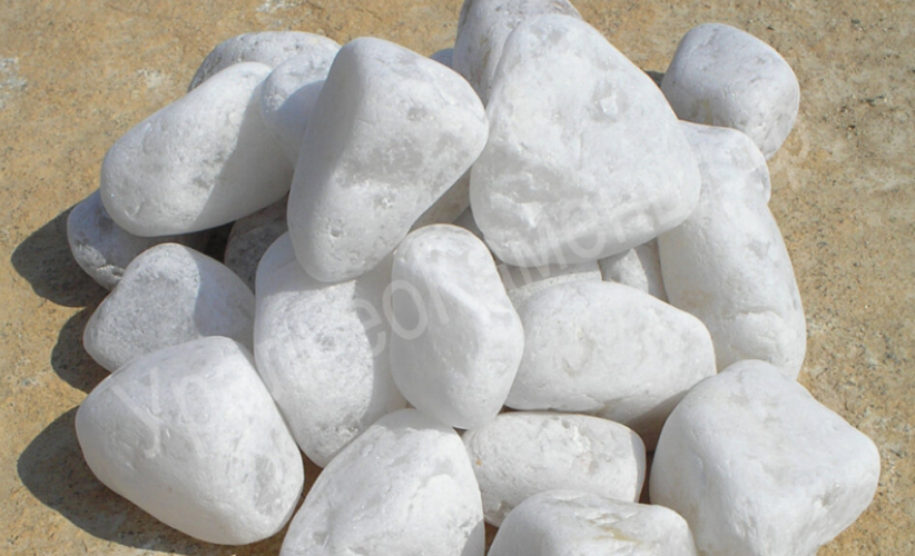 Камни для бани Кварц окатанный 15кг в Саратове