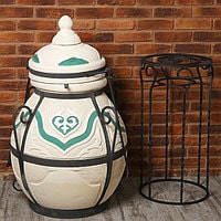 Тандыр Сармат Дастархан с откидной крышкой Тандыр Сармат Дастархан с откидной крышкой