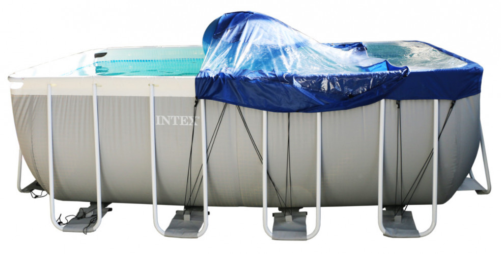 Тент для прямоугольного бассейна Intex/Bestway с надувной подушкой "Фиеста" в Саратове
