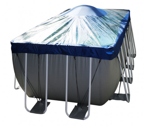 Тент для прямоугольного бассейна Intex/Bestway с надувной подушкой "Фиеста" в Саратове