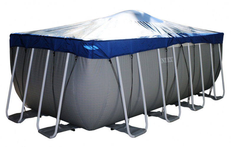 Тент для прямоугольного бассейна Intex/Bestway с надувной подушкой "Фиеста" в Саратове