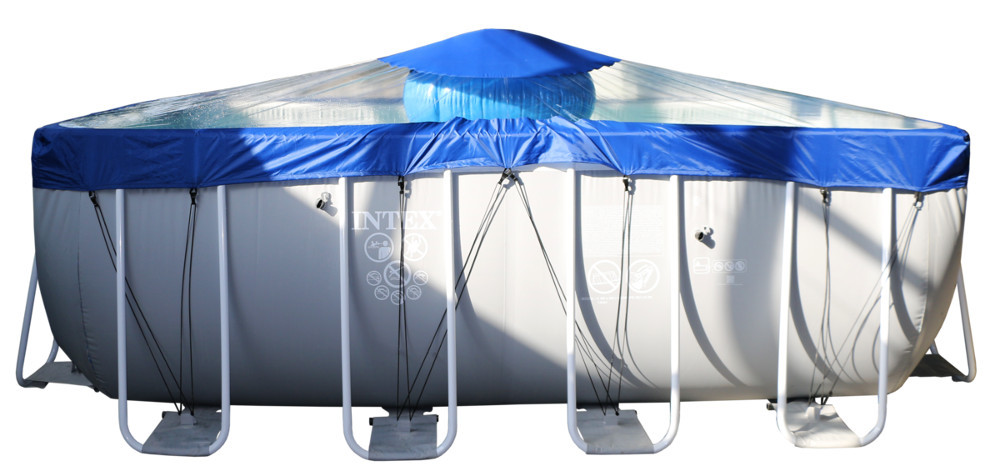 Тент для прямоугольного бассейна Intex/Bestway с надувной подушкой "Фиеста" в Саратове
