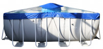 Тент для прямоугольного бассейна Intex/Bestway с надувной подушкой "Фиеста" в Саратове