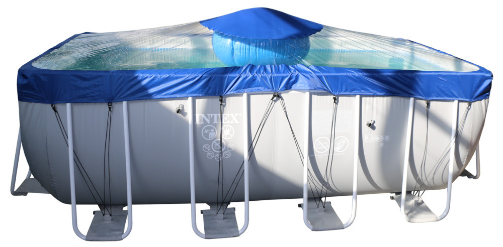 Тент для прямоугольного бассейна Intex/Bestway с надувной подушкой "Фиеста" в Саратове