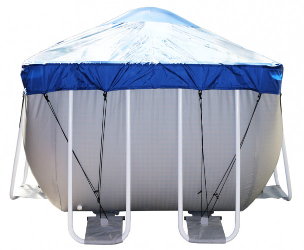 Тент для прямоугольного бассейна Intex/Bestway с надувной подушкой "Фиеста" в Саратове