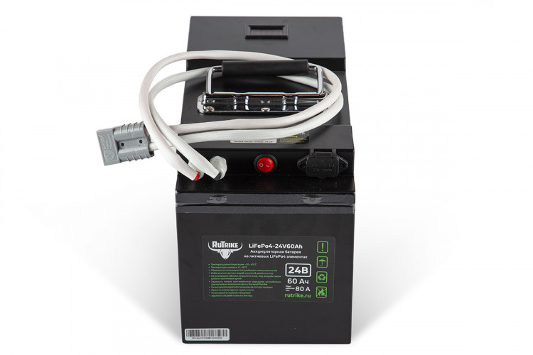 Тяговый железо-фосфатный аккумулятор RuTrike LiFePO4 60V48Ah (60А) в Саратове