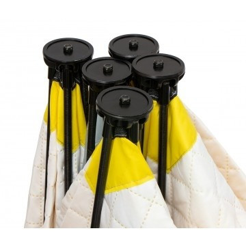 Палатка для рыбалки Helios утепл.Куб 1,5х1,5 желтый/серый в Саратове