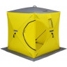 Палатка для рыбалки Helios Куб 1,8х1,8 желтый/серый в Саратове