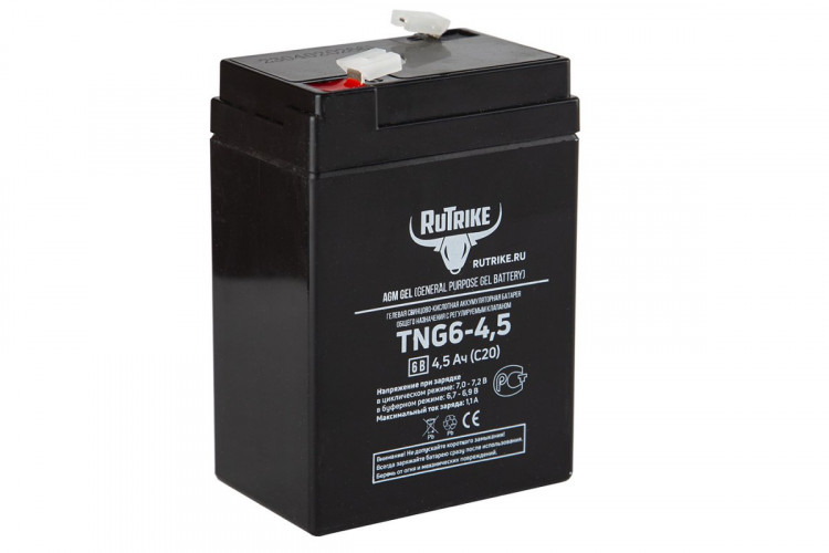 Тяговый гелевый аккумулятор RuTrike TNG 6-4,5 (6V4,5A/H C20) в Саратове