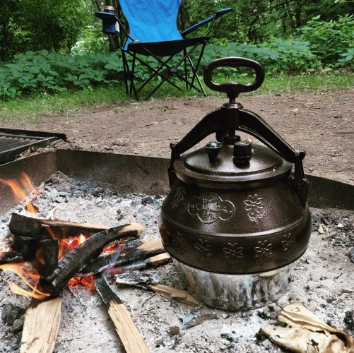 Казан Афганский 5 л черный с ручками в Саратове