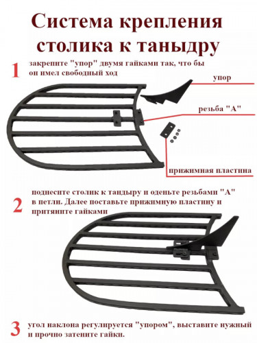 Боковой столик для тандыра в Саратове