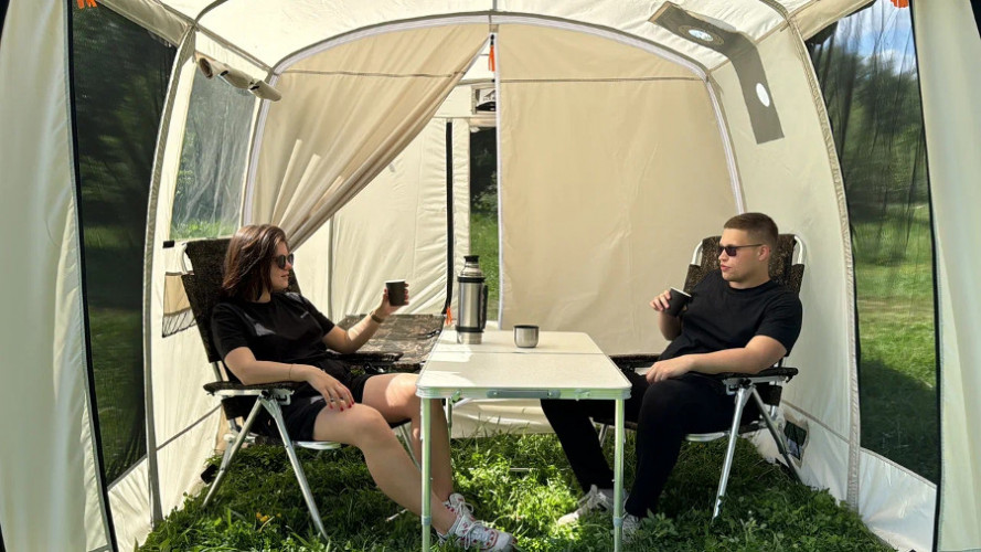 Шатер - Мобильная баня-палатка Морж Shelter XL в Саратове