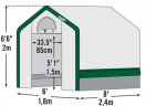 Теплица Shelterlogic 3 х 3 х 2,4 м в Саратове