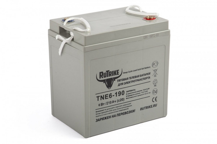 Тяговый гелевый аккумулятор RuTrike TNE6-190 (6V210A/H C3) в Саратове