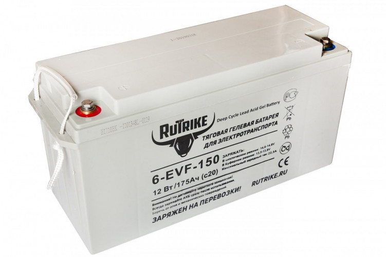 Тяговый гелевый аккумулятор RuTrike 6-EVF-150A (12V150A/H C3) в Саратове