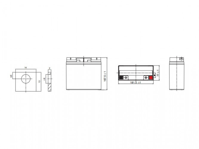 Аккумулятор Leoch DJW 12-18 (12 В, 18 Ач) в Саратове
