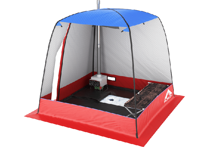 Мобильная баня-палатка МОРЖ (Черный) в Саратове