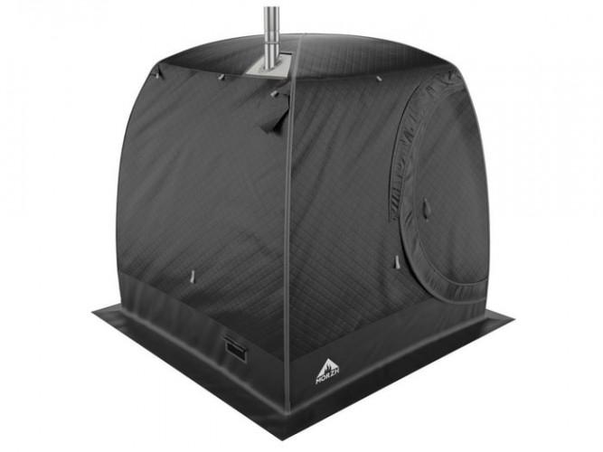 Мобильная баня-палатка МОРЖ LUX черный в Саратове